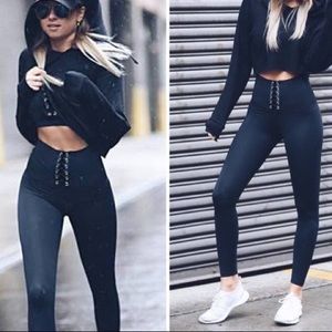 NWOT WeWoreWhat
Lace Up Legging in Jet Black